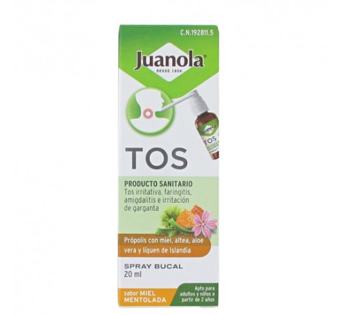 Juanola tos spray bucal (sabor miel mentolada 20 ml)