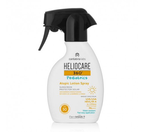 Heliocare 360º spf 50+ pediatrics atopic lotion - protector solar (spray 250 ml)