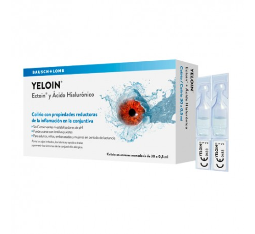 Yeloin colirio monodosis (30 unidades 0,5 ml)