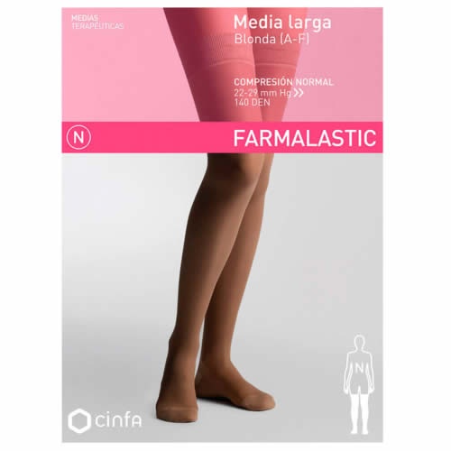 Media larga (a-f) comp normal - farmalastic puntera abierta (camel t- eg)