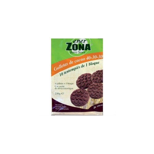 Enerzona 40-30-30 snack galletas (cacao 250 g 40 galletas)