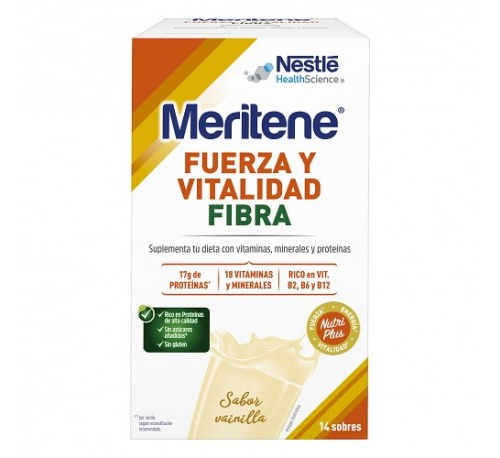 MERITENE FIBRA VAINILLA 14 SOB