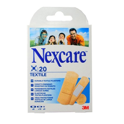 NEXCARE TIRAS TEXTILE 20 U