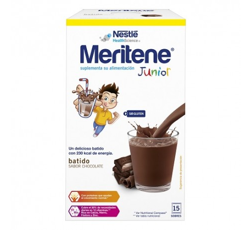 MERITENE JUNIOR CHOCOLA 15 SOB