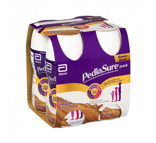 Pediasure drink (pack 4 botellas x 200 ml chocolate)