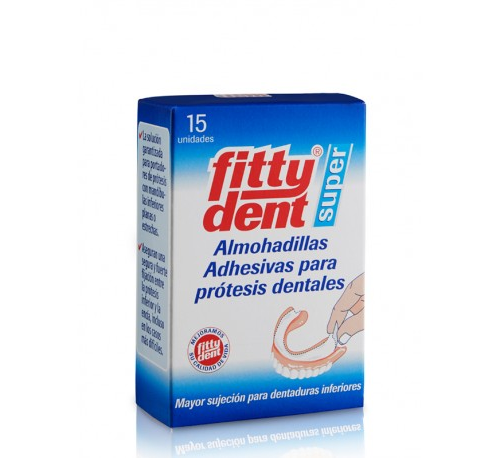 FITTYDENT SUPERADH - ALMOHADILLAS ADHESIVAS PROTESIS (15 U)