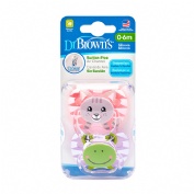 Chupete silicona - dr brown´s prevent classic animal faces (0 - 6 meses 1 unidad niña)