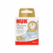 Tetina silicona anticolico - nuk nature sense (1 s 2 tetinas)