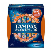 TAMPAX COMPAK PEARL SUPERPLU18