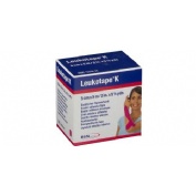 Leukotape k - vendaje neuromuscular tecnica vnm (rosa 5 cm x 5 cm)