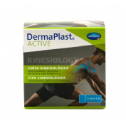 Cinta kinesiologica - dermaplast active (color azul 5 cm x 5 m 1 u)