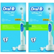 Cepillo dental electrico recargable - oral-b vitality 100 (blanco y negro)