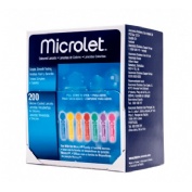 Microlet de colores lancetas (200 u)
