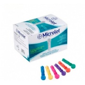 Microlet de colores lancetas (25 u)
