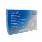 Esparadrapo hipoalergico - alvita microporoso piel sensible (con dispensador 5 m x 1.25 cm)