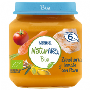 Naturnes bio zanahoria y tomate con pavo (200 g)