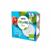 Naturnes bio manzana y melocoton (4 tarrinas x 90 g)