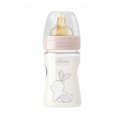 Biberon plastico t caucho - chicco original touch (rosa 0m+ flujo normal 150 ml)