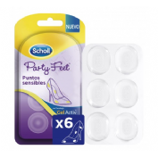 Scholl party feet puntos sensibles - con tecnologia gelactiv (6 u)