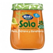 Hero baby solo pera platano y zanahoria (1 envase 120 g)