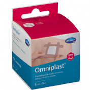 Esparadrapo hipoalergico - omniplast tejido resistente (1 unidad 5 m x 5 cm)