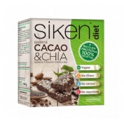 Siken diet vegan barrita cacao y chia (4 bar)