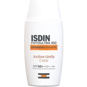 FOTOULTRA ISDIN 100 ACTIVE UNIFY COLOR spf 50+ 50 ML