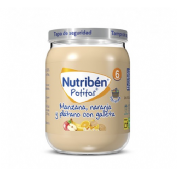 Nutriben potito merienda - manzana naranja y platano con galleta (190 g)
