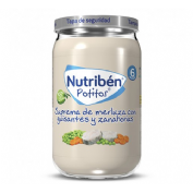 Nutriben suprema de merluza con guisantes zanahorias (1 potito 235 g)