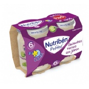 Nutriben cena guisantes tiernos con jamon (potito 2 x 190 g)