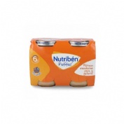 Nutriben potitos platano mandarina pera y galleta (2 x 190 g)