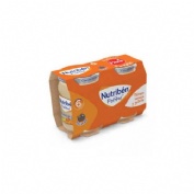 Nutriben potitos platano naranja y galleta (2 x 190 g)