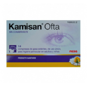 Kamisan ofta sin conservante higiene periocular - gasas algodon impregnadas en solucion (14 compresa