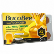 Bucobee con propolis pastillas para chupar (miel y limon 10 pastillas)