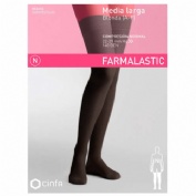 Media larga (a-f) comp normal - farmalastic puntera abierta (negro t- p)