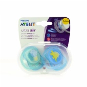 Chupete silicona - philips avent ultra air (0- 6 m niño 2 chupetes)