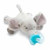 Chupete silicona - philips avent (0- 6 m con peluche elefante 1 u)