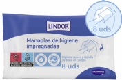 Lindor manoplas de higiene  8 manoplas
