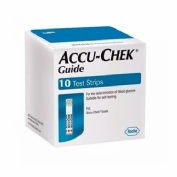 Tiras reactivas glucemia accu-chek guide 10 unidades - accu-chek guide