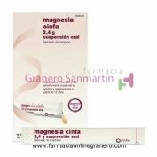 MAGNESIA CINFA 2,4 g SUSPENSION ORAL , 14 sobres