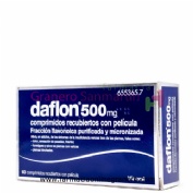 DAFLON 500 MG COMPRIMIDOS RECUBIERTOS CON PELÍCULA, 60 comprimidos