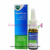 NASALVICKS 0,5MG/ML SOLUCION PARA PULVERIZACIÓN NASAL , 1 envase pulverizador de 15 ml