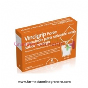 VINCIGRIP FORTE  GRANULADO PARA SOLUCION ORAL SABOR NARANJA, 10 sobres