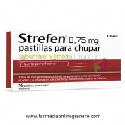 STREFEN 8,75 mg PASTILLAS PARA CHUPAR SABOR MIEL Y LIMON, 16 pastillas