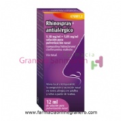 RHINOSPRAY ANTIALERGICO 1,18 MG/ML + 5,05 MG/ML SOLUCION PARA PULVERIZACION NASAL, 1 envase pulveriz