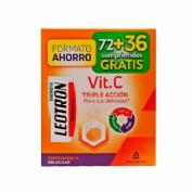 Leotron Vitamina C 72 + 36 Comprimidos Efervescentes Sabor Naranja