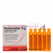 POTENCIATOR 5 g SOLUCION ORAL , 20 ampollas bebibles de 10 ml