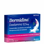 DORMIDINA DOXILAMINA 12,5 mg COMPRIMIDOS RECUBIERTOS CON PELICULA , 14 comprimidos