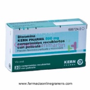 DIOSMINA KERN PHARMA 500 mg COMPRIMIDOS RECUBIERTOS CON PELICULA , 30 comprimidos