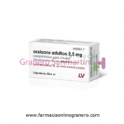 ORALSONE  ADULTOS 2,5 mg COMPRIMIDOS PARA CHUPAR, 12 comprimidos